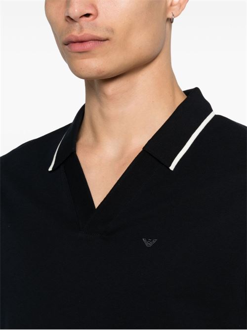 Polo uomo Emporio Armani nera manica corta EMPORIO ARMANI | EM005852AF12955UB118